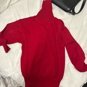 Bogner small sweater red part wool part acrylic